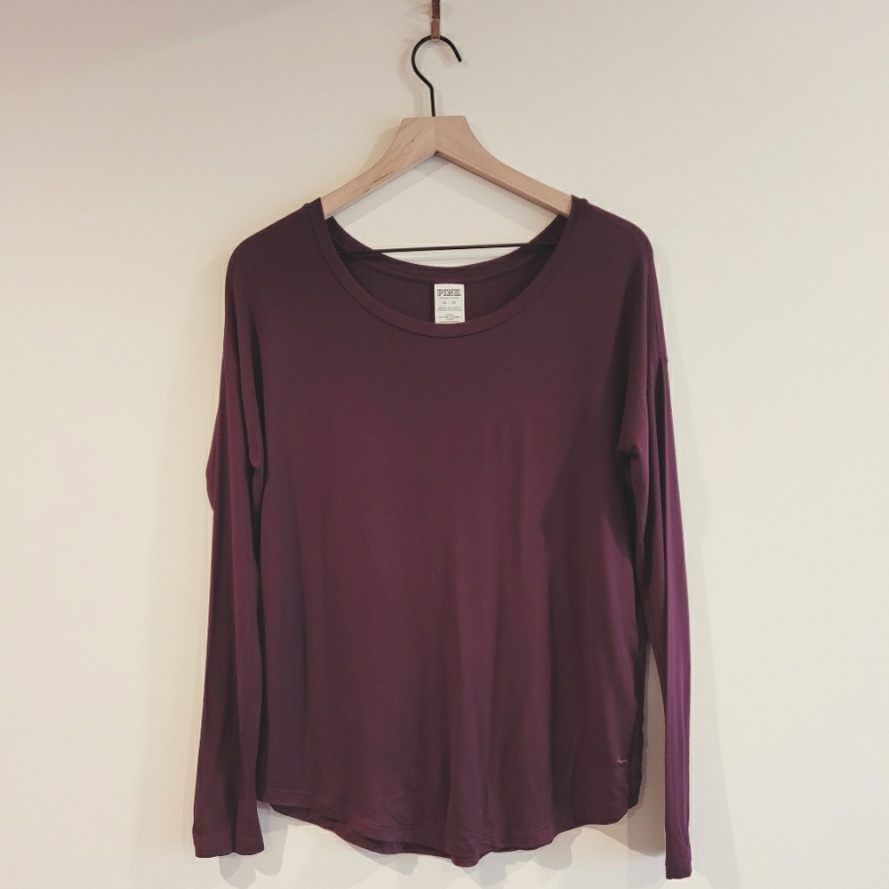 Victoria's Secret PINK Cranberry Super Soft Top